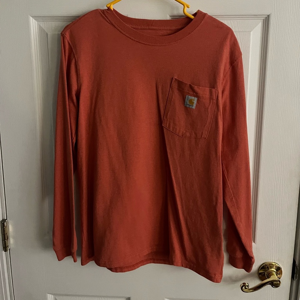 Carhartt Long Sleeve Tee in Warm Rust